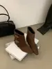Botines de Tacón Alto con Hebilla Estilo Retro Coreano para Mujer 2026 Otoño/Invierno Nuevos Botas Martin Versátiles de Punta Cuadrada