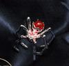 Anel de design de estilo Ins escuro de vanguarda Halloween aranha essência casal abertura anel ajustável fábrica atacado