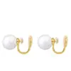 Pendientes de Clip de Oreja de Silicona Estilo Perla Shijia Zhengyuan Fiebre Mismo Estilo Versátiles de Gama Alta Lujo Accesible Mismo Estilo Xiaohongshu