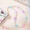 Moda moda moda amor acrílico pérola cadeia de telefone móvel senhoras curto cordão de telefone móvel cordão chave atacado