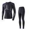 Conjunto de ropa interior térmica de secado rápido para esquí de otoño e invierno para hombres y mujeres, transpirable, que absorbe la humedad, que evacúa el sudor, de compresión, cálido, ropa de secado rápido