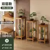 Estante de Flores de Piso Estilo Chino para el Hogar, Modelo Nuevo 2025, Estante de Flores de Múltiples Niveles para Interiores y Estante de Almacenamiento