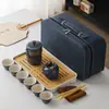Juego de Té para Viaje Portátil para Exteriores Estilo Camping para Beber Té Cerámica Taza Rápida Regalo de Empresa Logo Personalizado Mayoreo