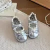 Sapatos Mary Jane para Meninas 2026 Primavera/Verão Novos Fashionáveis Versáteis Casuais com Laço Rasos Sapatos de Princesa Tendência