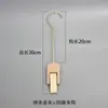 Tienda de ropa ropa y sombreros clips clips acrílicos ganchos bufandas colgadores largos y cortos ganchos de madera de clip único ganchos S decorativos transparentes
