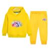 Conjunto de Sudadera y Pantalón de Chándal para Niños de Dos Piezas Ropa de Otoño 2024 Primavera y Otoño Nueva Ropa para Niños Traje con Sudadera con Capucha para Niñas Venta al por Mayor