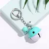 Llavero de Campana Bicolor de Caramelo Colores Contrastantes Colgante de Muñeca de Metal Accesorios para Bolsos Soporte Regalo para Parejas