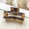 Presilha de Cabelo Retangular Oca Estilo Coreano em PC, Presilha de Cabelo Geométrica Grande, Penteado Dongdaemun, Presilha de Cabelo Elegante e Versátil para a Parte de Trás da Cabeça
