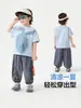 Camiseta Masculina de Algodão Manga Curta Estilo Europeu Direita Verão 2026 Nova Roupa Infantil Bebê Verão Fina Estilo Tendência