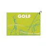 Toalha de Golfe, Pano de Limpeza de Taco de Golfe Magnético, Toalha Esportiva de Microfibra Absorvente de Suor com Gancho