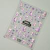 Redanco nuevo caparazón en relieve 5D morado claro linda serpiente enviar bendición pegatinas para arte de uñas pegatinas tridimensionales para uñas M-2760