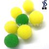 Pelota de esponja azul pelota envuelta en tela playa esponja juguete pelota poliuretano absorbente filtro pelota de esponja