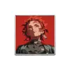 Anime Japonés y Coreano Demon Slayer Broche Divertido Insignia de Metal Accesorios para Ropa Pines de Solapa Patrón Geométrico Redondo Venta al por Mayor de Fábrica