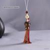Cadena para teléfono móvil con diseño de sándalo verde del zodíaco, colgante para bolso de coche, cordón de animal pequeño, colgante con borlas coloridas, texto de reproducción al por mayor