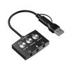 Nova placa de som USB / type-c adequada para o computador do telefone móvel jogo ao vivo karaokê ouvir música all-in-one