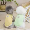Chaleco de Ropa para Mascotas para Gatos y Perros: Teddy, Bichón, Schnauzer, Pomerania, Bulldog Francés - Chaleco Rayado Fino de Malla - 25