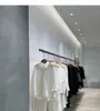 Arara de exposição para loja de roupas cabide de arame de aço teto suspenso prateleira para vitrine de loja roupas femininas arara de exposição ajustável estilo industrial