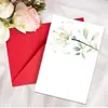 Conjunto de Cartão de Cumprimentos e Envelope Série Floral em Aquarela de 1 Peça Transfronteiriço, Cartão de Mensagem de Bênção Manuscrita Universal, Cartão de Agradecimento para Presente