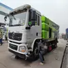 Fabricante de Camión Lavador y Barredor de 16 Metros Cuadrados Shacman Pequeño Barredor Dolica Completamente Funcional Control Totalmente Automático Camión Lavador y Barredor