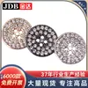 Abrigo de Lana Metálico con Hebilla de Cuatro Ojos con Diamantes Completos Chaqueta Traje Hebilla Formal Botón Botón Botón Accesorios de Ropa Jinda