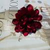 Cabeza de flor de dalia de otoño simulación dalia venta al por mayor decoración de boda corona de flores anillo para la cabeza con corona mori
