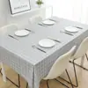 Pan Ya Têxtil PVC Toalha de Mesa Impermeável à Prova de Óleo Sem Lavar Celebridade da Internet Mesa de Estudo Estudante Retangular Mesa de Jantar Toalha de Mesa Tapete de Mesa de Café