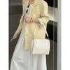 Bolsa Feminina de Couro de Vaca de Primeira Camada, Transfronteiriça Europeia e Americana Diagonal Ombro Diagonal Comutando Bolsa Tote, Axila Couro Genuíno Bolsa Macia