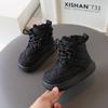 Botas Martin con forro polar para niños, nuevas botas amarillas cálidas de invierno 2023 para niños, botas de algodón para bebés, botas cortas de suela suave para niñas