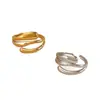 Anillo de Acero Inoxidable Lele Jewelry Transfronterizo Simple Moda Ins Estilo Geométrico Minimalista Anillo de Lujo Ligero Joyería Versátil