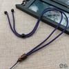 Colar de Corda de Barril de Madeira Ajustável DIY Joias Artesanais Tecelagem Simples Corrente de Suéter Lanyard Pingente Acessórios Material Corda