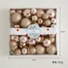 Conjunto de Pingentes Decorativos para Árvore de Natal Bola de Alta Qualidade Doméstico 2023 Novos Enfeites Pendurados Pequeno Pingente Saco de Material DIY