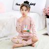 Roupas e calças de outono para crianças Algodão Meninas Roupa interior de algodão terno Meninos 'Baby Big Kids Hot Pijama de manga comprida Categoria A