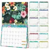 Calendário personalizado de fábrica 2027 calendário de parede para comércio exterior calendário mensal com espiral YO calendário de parede fresco e criativo estilo europeu e americano