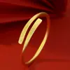 Pulsera Abierta con Diseño de Nube Chapada en Oro para Mujer, Moda Vintage con un Toque de Lujo, Pulsera Ajustable de Anillo Sólido de Imitación Oro