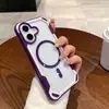 Funda Magnética Anticaída de Dos Tonos para Teléfono Adecuada para Apple 17 Pro Max Oro Desierto 16 Moderna 15 Agujero Grande 14/13