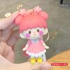 Lindo Chaveiro de Menina Flor de Cerejeira Pingente Exquisito de Moda para Menina Doce Chaveiro de Boneca para Mochila Escolar Carro