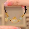 Celebridad de internet mismo artículo Pulsera de la suerte de cacahuates diseño nicho ins elegante retro pulsera que combina con todo regalo para amigas