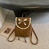 2026 Nuevo Bolso de Doble Hombro con Lazo Dulce Mochila Linda de Moda Tendencia Estilo Coreano Bolso de Mano con Personalidad