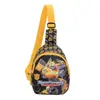 Bolsa de Peito Infantil Estilo Novo 2026, Porta-Moedas de Desenho Animado Estiloso para Meninos, Bolsa Transversal Casual da Moda, Bolsa Pequena para Exterior