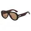 Gafas de Sol para Mujer Estilo Aviador Nuevo, Montura Grande, Gama Alta, Gafas de Moda, Protección Solar Europea y Americana, Gafas Transfronterizas