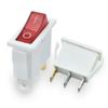 Kcd3 Interruptor Tipo Navio 2 Pinos 2 Velocidades Capa Transparente Vermelha Interruptor Aquecedor Elétrico Panela de Arroz Interruptor de Alimentação 16A