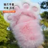 Patas de Animal de Pelúcia Fofas para Cosplay em Convenções de Anime, Luvas que Fazem Barulho