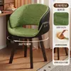Cadeira de Jantar Giratória para Adultos com Encosto, Banqueta de Maquiagem para Quarto de Meninas, Cadeira de Toucador, Closet, Cadeira de Lazer para Sala de Jantar