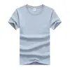 Camiseta Lisa de Manga Corta con Cuello Redondo de Algodón Pesado Personalizable DIY Camiseta Lisa Ropa de Trabajo para Imprimir logo