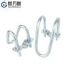 Abrazadera de tubo transversal con tornillo de doble U galvanizado, fijación de aro de forma especial, hebilla transversal en forma de U para invernadero de cría de animales