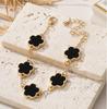 Moda INS europea y americana elegante pulsera de flor de cinco pétalos de la suerte para mujer, nueva flor de cinco hojas transfronteriza, suministro directo de fabricantes de joyería