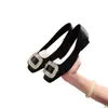 Zapatos Mary Jane Plateados con Pedrería Estilo Mamá Uva para Mujer, Punta Cuadrada Estilo Francés, Adecuados para Combinar con Faldas, Tacón Bajo, Boca Baja, Zapatos Planos para Viajar