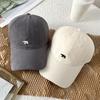 Verão Novo Boné de Beisebol Americano Feminino All-Match Soft Top Polar Bear Cap Masculino Elegante Marca Rosto Pequeno Protetor Solar Cap