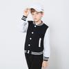 Sudadera Infantil de Felpa Clase de Ropa para Imprimir DIY Jardín de Niños Ropa de Béisbol Chaqueta con Capucha Forrada de Felpa Logotipo Estampado Bordado