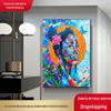 Comércio Exterior Animação Frameless Pintura Decorativa Africano Pintura a Óleo Mulher Arte Sala de Estar Pintura Suspensa Fundo Parede Tela Pintura Núcleo 3212